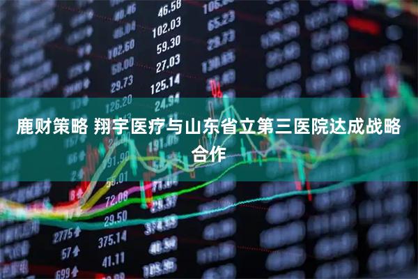 鹿财策略 翔宇医疗与山东省立第三医院达成战略合作